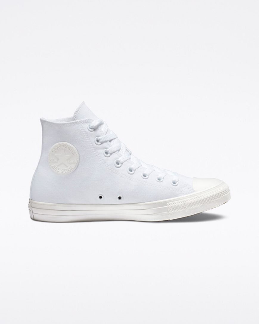 Tenis Converse Chuck Taylor All Star Classicos Cano Alto Feminino Branco | PT Q00P37T